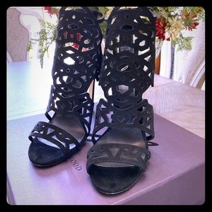 Brian Atwood, Black Laplata Laser Cut